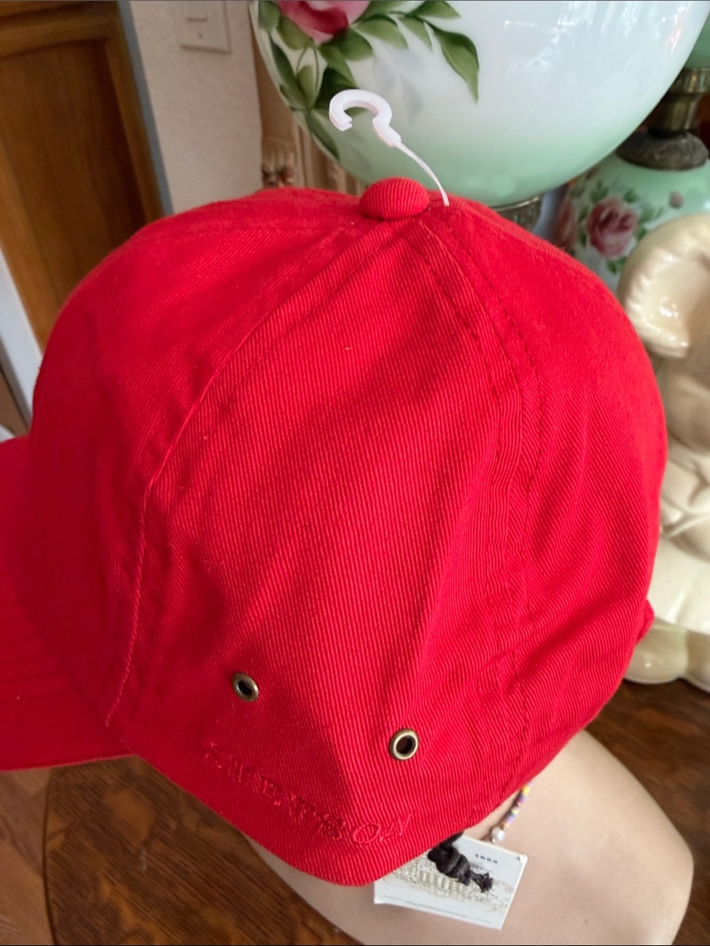 Stetson Red Cotton Baseball Cap - Picture 2 of 9